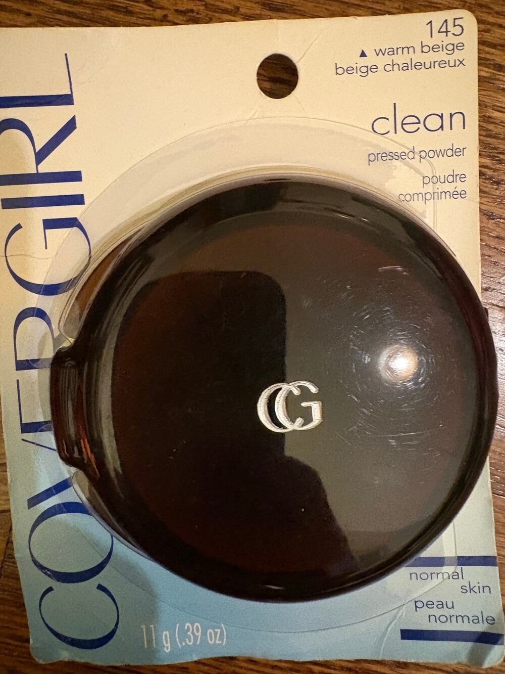 NEW CoverGirl Clean Pressed Powder Warm Beige 145 0.35oz Vintage